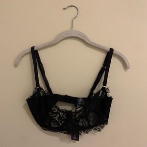 NWT Figleaves Pulse Lace Balcony Bra, Black 32E (UK)